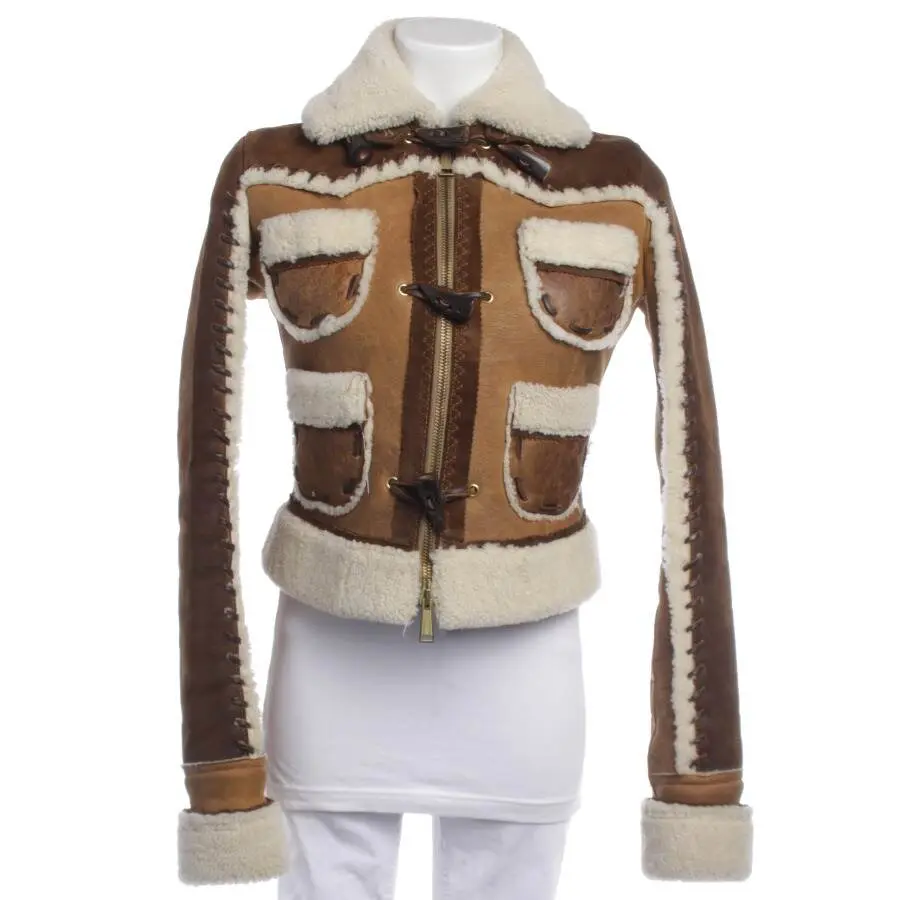 Lederjacke 36 Braun