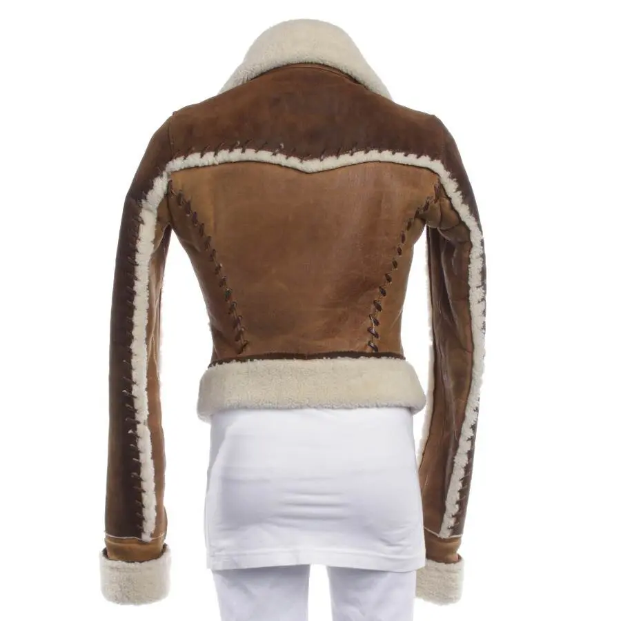 Lederjacke 36 Braun
