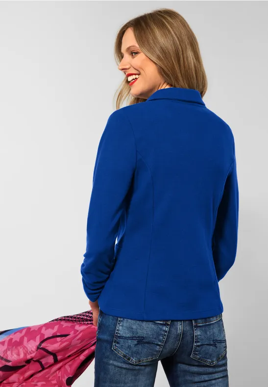 Street One Basic Blazer mit Raffungen 