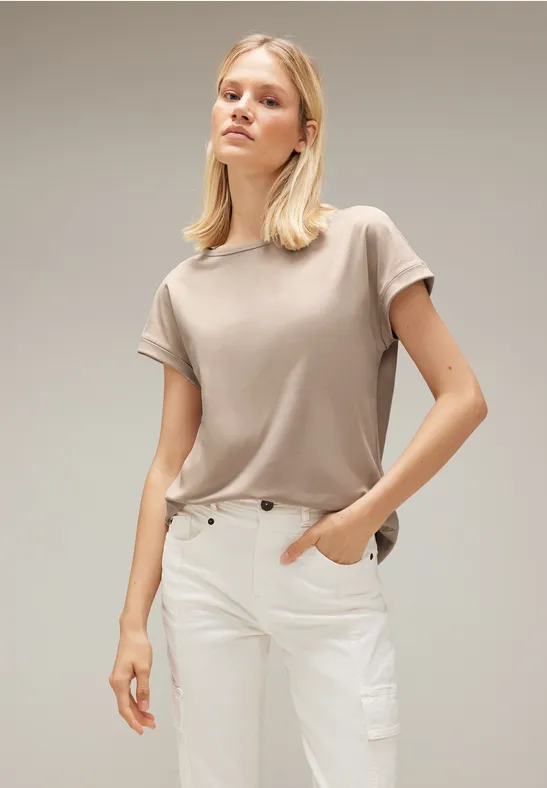Street One Shirt in Velours Optik 
